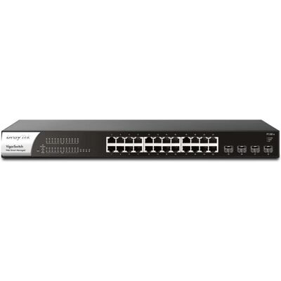 DrayTek VSP1281X-K Managed Layer 2 Gigabit PoE Switch - 1U Black DrayTek VSP1281X-K Managed Layer 2 Gigabit PoE Switch - 1U Black