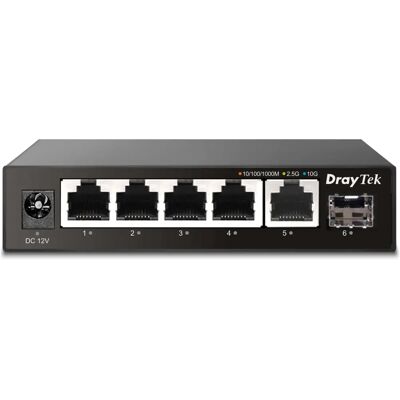 DrayTek - VSQ60X-K - 2.5G - Unmanaged L2 - Switch DrayTek - VSQ60X-K - 2.5G - Unmanaged L2 - Switch
