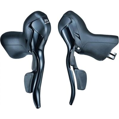 Ensemble de leviers de contrôle double microSHIFT R8 (2x8 vitesses) - Publicité Ensemble de leviers de contrôle double microSHIFT R8 (2x8 vitesses) - Publicité