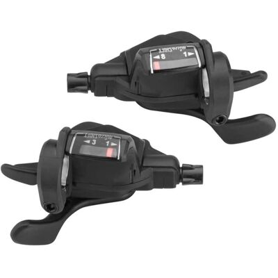 Manettes microSHIFT Mezzo TS39 8 vitesses - Noir - 3 x 8sp - Publicité Manettes microSHIFT Mezzo TS39 8 vitesses - Noir - 3 x 8sp - Publicité