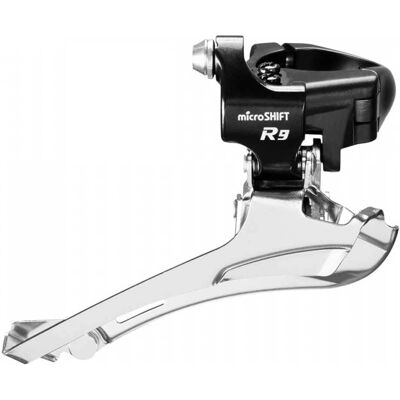 Microshift R9 Framväxel - Dubbelt 9-växlad för landsvägscykel med klämma Microshift R9 Framväxel - Dubbelt 9-växlad för landsvägscykel med klämma
