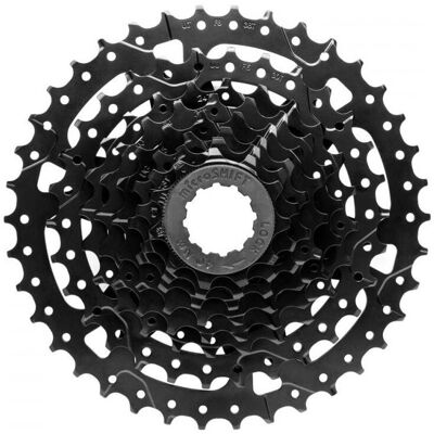 Cassette microSHIFT Acolyte H033 8 vitesses - Noir - 11-38t - Publicité Cassette microSHIFT Acolyte H033 8 vitesses - Noir - 11-38t - Publicité