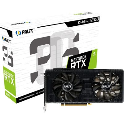 Palit GeForce RTX 3060 - Dual 12GB GDDR6 - Publicité Palit GeForce RTX 3060 - Dual 12GB GDDR6 - Publicité