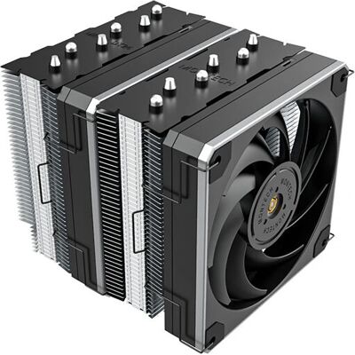 Montech Metal DT24 Base CPU Cooler - Black - 12cm - Dual Tower Montech Metal DT24 Base CPU Cooler - Black - 12cm - Dual Tower