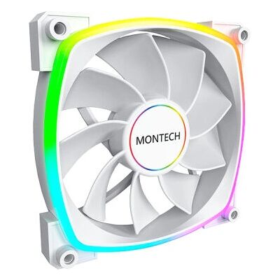 Montech RX140 PWM PC-kotelotuuletin - Valkoinen - ARGB - 140mm Montech RX140 PWM PC-kotelotuuletin - Valkoinen - ARGB - 140mm