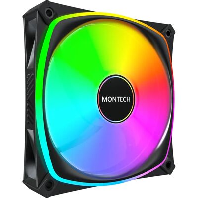 Montech - AX120 PRO - 12 cm - Fekete - Számítógéptároló ventillátor Montech - AX120 PRO - 12 cm - Fekete - Számítógéptároló ventillátor