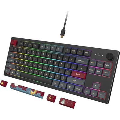 Montech Darkness TKL Gaming Toetsenbord - GateronG Pro Geel Montech Darkness TKL Gaming Toetsenbord - GateronG Pro Geel