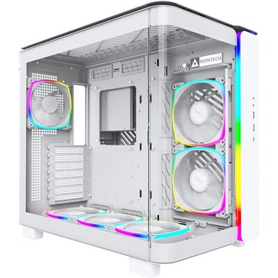 Montech King 95 PRO Fehér PC ház - RGB, Edzett üveg, Mid Tower Montech King 95 PRO Fehér PC ház - RGB, Edzett üveg, Mid Tower