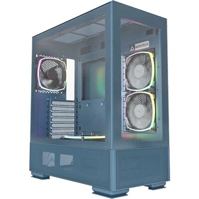 Montech Sky Two Midi-Tower Blau - Unterstützt 400mm GPU, 168mm CPU-Kühler Montech Sky Two Midi-Tower Blau - Unterstützt 400mm GPU, 168mm CPU-Kühler