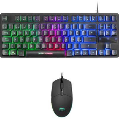 Teclado e Mouse Gaming Mars Gaming MCPTKLES RGB Preto Teclado e Mouse Gaming Mars Gaming MCPTKLES RGB Preto