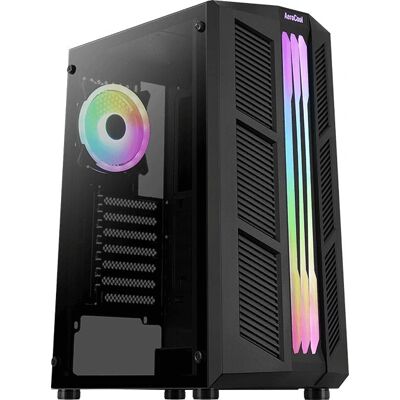 Aerocool Prime V2 Midi Tower - ATX, Micro-ATX, Mini-ITX - Zwart Aerocool Prime V2 Midi Tower - ATX, Micro-ATX, Mini-ITX - Zwart