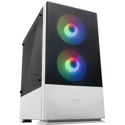 Boîtier Mini Tour Mars Gaming MCZW Blanc avec RGB Boîtier Mini Tour Mars Gaming MCZW Blanc avec RGB