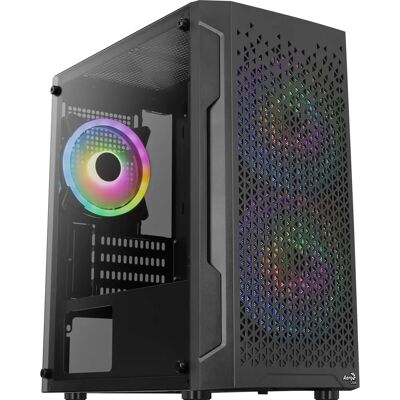 Aerocool Trinity Mini - Micro-ATX Mini Tower Gehäuse - Schwarz Aerocool Trinity Mini - Micro-ATX Mini Tower Gehäuse - Schwarz