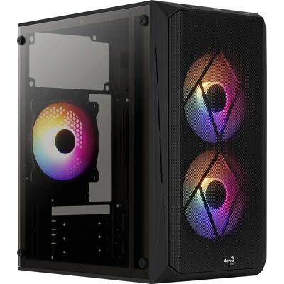 Aerocool CS107V2 Kompakt Mini Tower Számítógépház - Fekete Aerocool CS107V2 Kompakt Mini Tower Számítógépház - Fekete