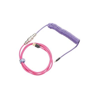 Ducky Premicord Pink Violet Spiraalikytkentäkaapeli - Pelituuletuskäyttöön Ducky Premicord Pink Violet Spiraalikytkentäkaapeli - Pelituuletuskäyttöön