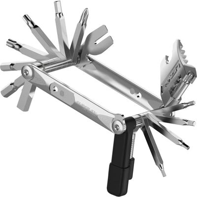Lezyne Super SV23 Fiets Gereedschap - Compact, Multifunctie, Zilver Lezyne Super SV23 Fiets Gereedschap - Compact, Multifunctie, Zilver