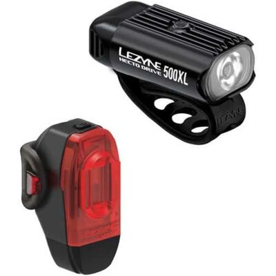 Set de Lămpi pentru Bicicletă Lezyne Hecto Drive 500XL KTV Drive+ - Suport din silicon Set de Lămpi pentru Bicicletă Lezyne Hecto Drive 500XL KTV Drive+ - Suport din silicon