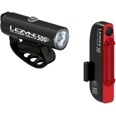 Lezyne Fietsverlichtingset - Classic Drive 500+ & Stick Drive Lezyne Fietsverlichtingset - Classic Drive 500+ & Stick Drive