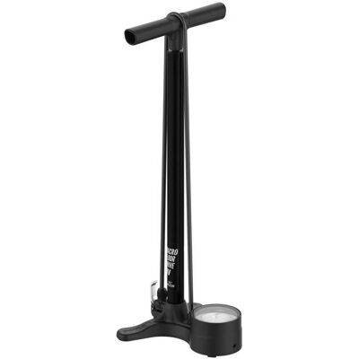 Lezyne Macro Wysoki pojemność podłogowa pompa - Czarny matowy - Podwójny zawór Lezyne Macro Wysoki pojemność podłogowa pompa - Czarny matowy - Podwójny zawór