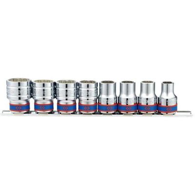 King Tony Steckschlüssel-Set 10-22mm - 12-Kant, 8-teilig King Tony Steckschlüssel-Set 10-22mm - 12-Kant, 8-teilig