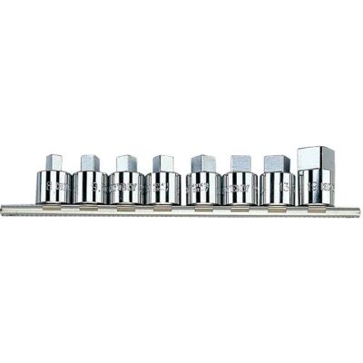 Juego de 8 llaves de caja cuadradas KING TONY 1/2" Juego de 8 llaves de caja cuadradas KING TONY 1/2"