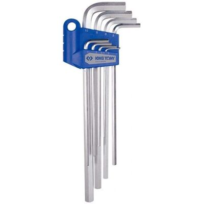King Tony Inbusschlüssel-Set - 8 Stück, Extra lang, 2-10mm - Werkzeuge King Tony Inbusschlüssel-Set - 8 Stück, Extra lang, 2-10mm - Werkzeuge