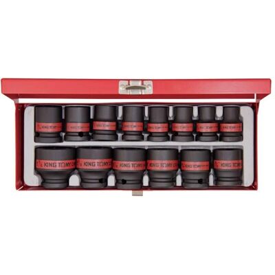 Kit di bussole a impatto KING TONY - 14 pezzi - 1/2" Kit di bussole a impatto KING TONY - 14 pezzi - 1/2"