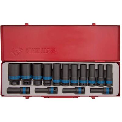 KING TONY 15 részes hosszú ütéskulcs készlet 10-32mm KING TONY 15 részes hosszú ütéskulcs készlet 10-32mm