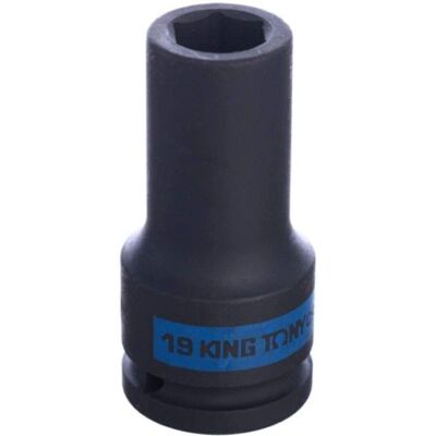 KING TONY Soquete de impacto longo - 19 mm Hexagonal KING TONY Soquete de impacto longo - 19 mm Hexagonal