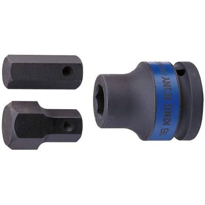 Adaptador de Impacto KING TONY - 3/4" Hexagonal - Acero Duradero Adaptador de Impacto KING TONY - 3/4" Hexagonal - Acero Duradero