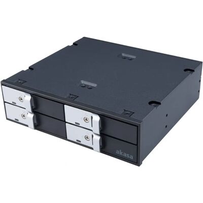 Vassoio unità SATA in acciaio 2,5" Akasa - Hot-Swap, LED Vassoio unità SATA in acciaio 2,5" Akasa - Hot-Swap, LED