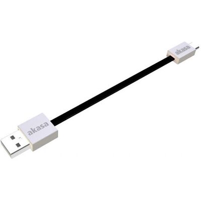 Akasa AK-CBUB16-15BK Superslankt USB 2.0 Micro-B-kabel - Svart Akasa AK-CBUB16-15BK Superslankt USB 2.0 Micro-B-kabel - Svart