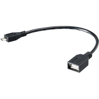 Akasa Modell AK-CBUB25-15BK - Micro USB auf USB-A Kabel - 15cm - Schwarz Akasa Modell AK-CBUB25-15BK - Micro USB auf USB-A Kabel - 15cm - Schwarz
