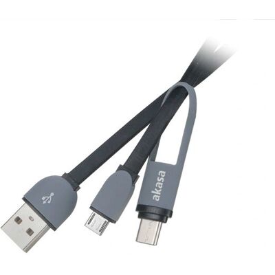 Akasa AK-CBUB35-10BK USB Kabel - USB 2.0 - 1 m - Schwarz Akasa AK-CBUB35-10BK USB Kabel - USB 2.0 - 1 m - Schwarz