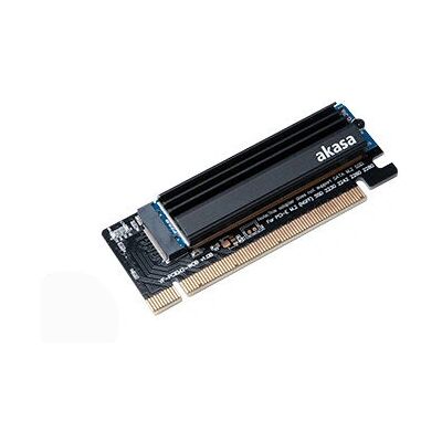 Akasa AK-PCCM2P-05 M.2 PCIe Adapter with Cooler - Black - Interface Card Akasa AK-PCCM2P-05 M.2 PCIe Adapter with Cooler - Black - Interface Card
