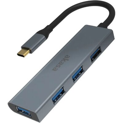 Akasa AK-CBCA25-18BK - Hub USB, 4 Ports, Aluminium, 5000 Mbit/s Akasa AK-CBCA25-18BK - Hub USB, 4 Ports, Aluminium, 5000 Mbit/s