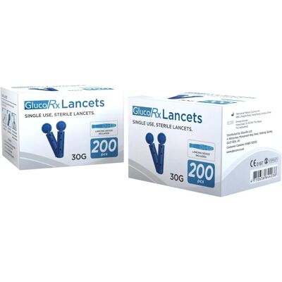 GlucoRx Model 30G Lancets with Lancing Device - Lancets GlucoRx Model 30G Lancets with Lancing Device - Lancets