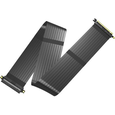 Cablu de elevare PCIe 3.0 x16 Black XL de Akasa - 100cm, Negru Cablu de elevare PCIe 3.0 x16 Black XL de Akasa - 100cm, Negru