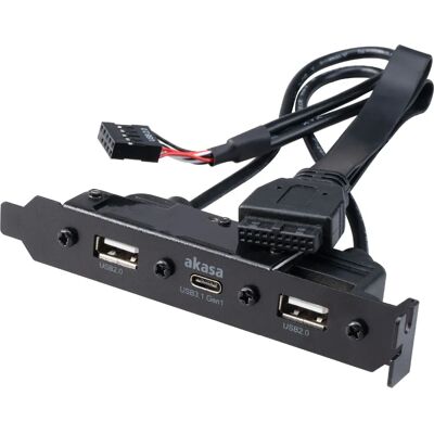 Akasa USB Adapterkabel - 40cm Schwarz Akasa USB Adapterkabel - 40cm Schwarz