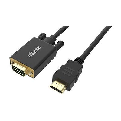 Akasa AK-CBHD26-20BK Video Kabeladapter - 2m HDMI zu VGA Schwarz Akasa AK-CBHD26-20BK Video Kabeladapter - 2m HDMI zu VGA Schwarz