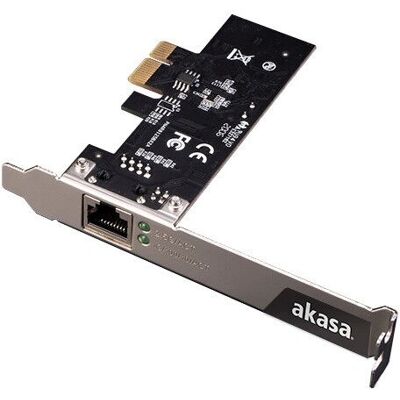 Akasa AK-PCCE25-01 Network Card - PCIe 2.5Gb Ethernet Akasa AK-PCCE25-01 Network Card - PCIe 2.5Gb Ethernet