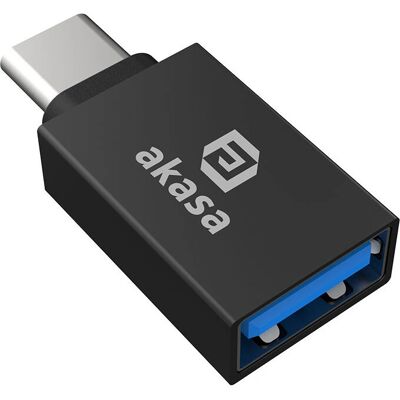 Akasa Schwarzes USB-C zu USB-A Kabeladapter - 2er Pack Akasa Schwarzes USB-C zu USB-A Kabeladapter - 2er Pack
