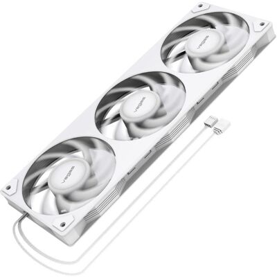 Akasa Vegas A36 Weiß 12cm PC Lüfter - RGB, PWM, Hoher Luftdurchsatz Akasa Vegas A36 Weiß 12cm PC Lüfter - RGB, PWM, Hoher Luftdurchsatz