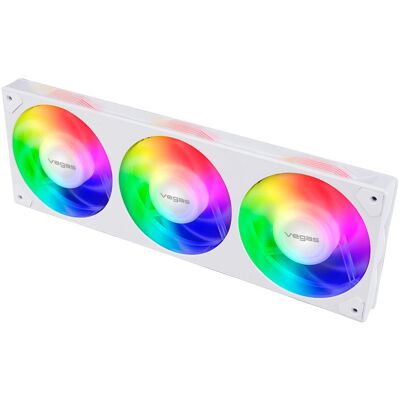 Ventilator PC Akasa Vegas A36 Alb 12cm - RGB, PWM, Flux de aer ridicat Ventilator PC Akasa Vegas A36 Alb 12cm - RGB, PWM, Flux de aer ridicat
