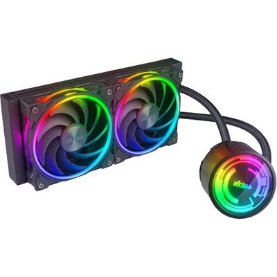 Akasa Soho 240mm Dusk Edition RGB AIO Liquid CPU Cooler - Black Akasa Soho 240mm Dusk Edition RGB AIO Liquid CPU Cooler - Black