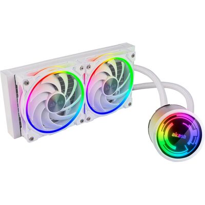 Akasa SOHO 240 White Liquid CPU Cooler - All-in-one RGB AIO Akasa SOHO 240 White Liquid CPU Cooler - All-in-one RGB AIO