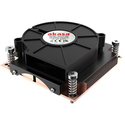 Akasa Ak-CC7401BP01 Cooler - Black, 7.5cm, 1U Low Profile Akasa Ak-CC7401BP01 Cooler - Black, 7.5cm, 1U Low Profile