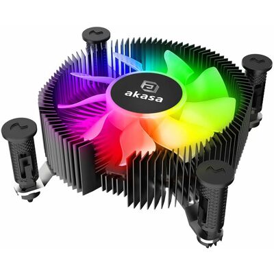 Akasa AK-CC6615BP01 Kompakt CPU hűtő - Fekete - Intel LGA 1700 Akasa AK-CC6615BP01 Kompakt CPU hűtő - Fekete - Intel LGA 1700