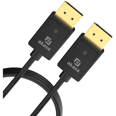 Akasa AK-CBDP26-20BK DisplayPort-Kabel - 8K@60Hz, 2m Akasa AK-CBDP26-20BK DisplayPort-Kabel - 8K@60Hz, 2m