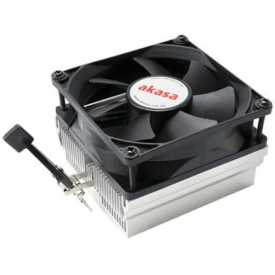 Raffreddatore CPU Akasa AK-CC1107EP01 - Nero e Argento - 8cm Ventilatore Raffreddatore CPU Akasa AK-CC1107EP01 - Nero e Argento - 8cm Ventilatore